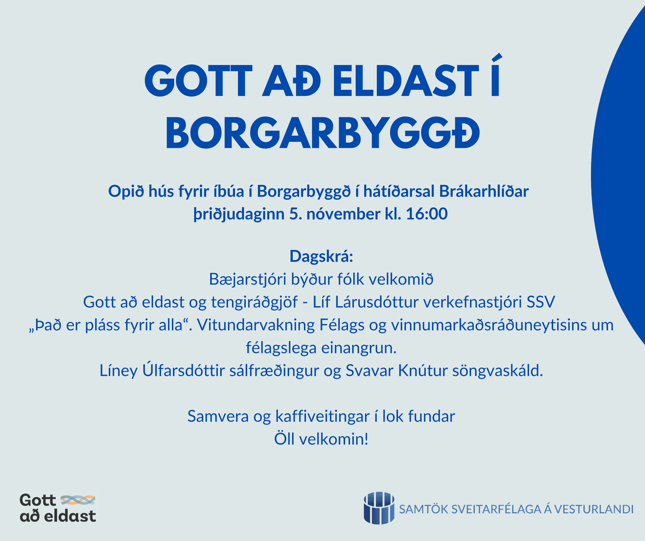 Gott að eldast í Borgarbyggð