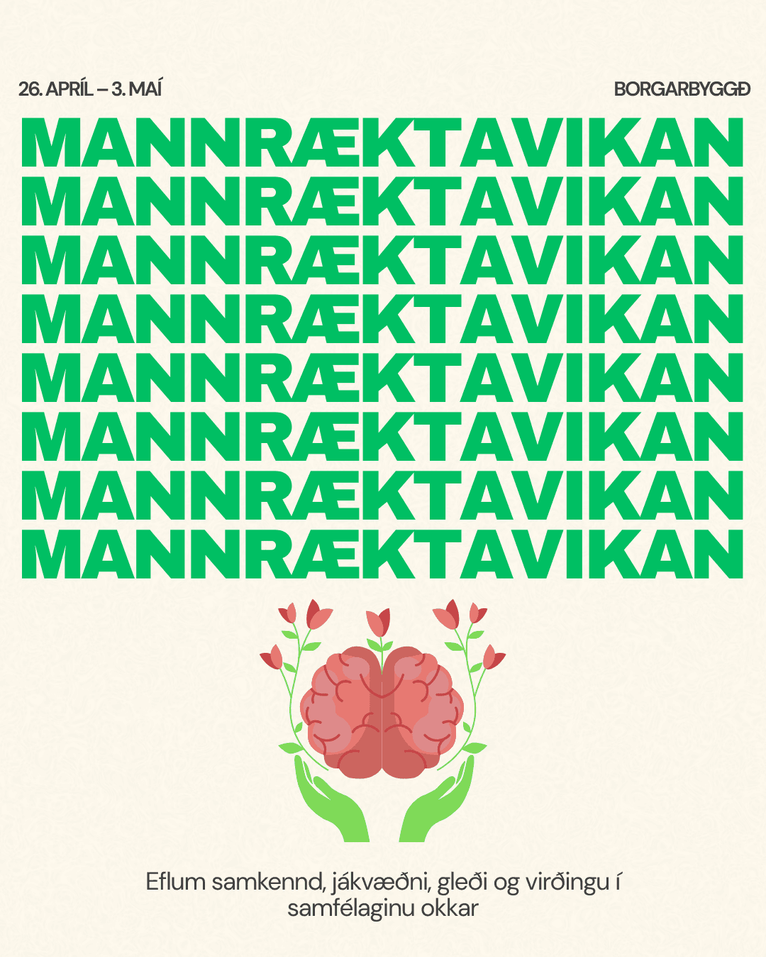 Mannræktarvika Borgarbyggðar 26. apríl – 3. maí