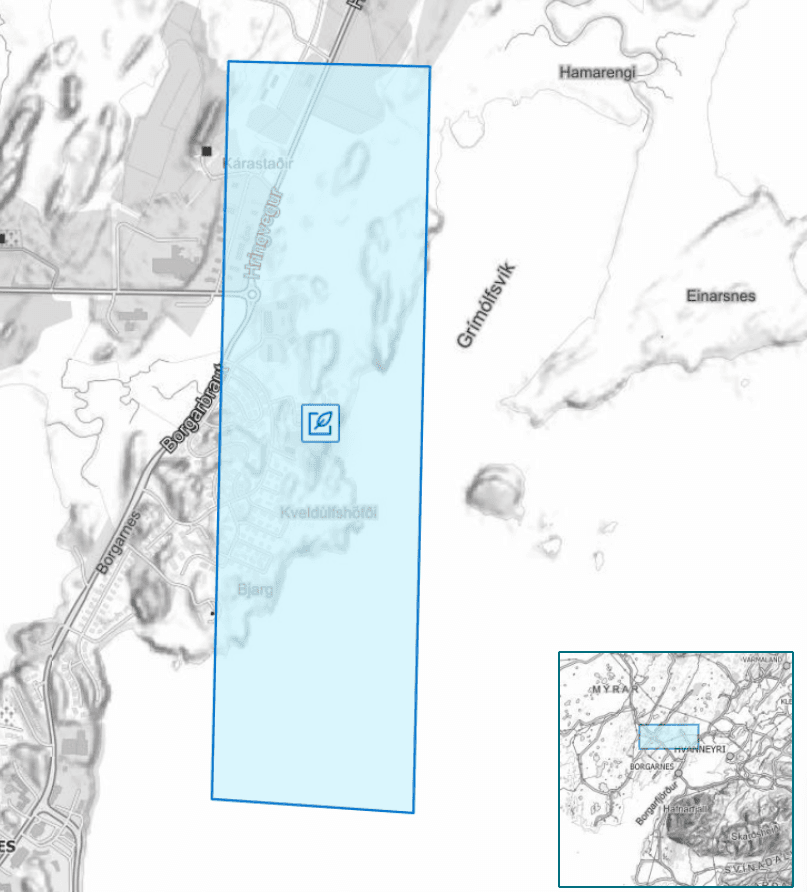 Stækkun á íbúðarsvæði Í12. Færsla á Hringvegi um Borgarnes – aðalskipulagsbreyting